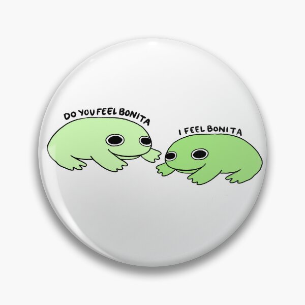 Item preview, Do you feel Bonita? I feel bonita | Cute Green Frog, happy frog, Bonita frog sticker designed and sold by iristocat.