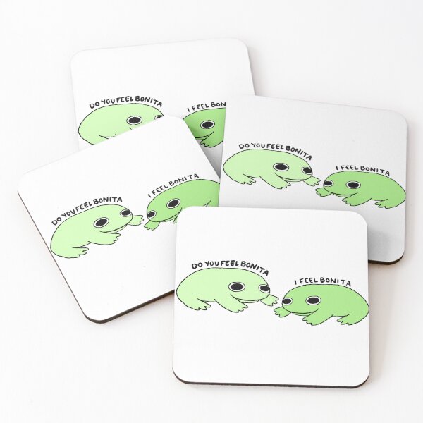 Item preview, Do you feel Bonita? I feel bonita | Cute Green Frog, happy frog, Bonita frog sticker designed and sold by iristocat.