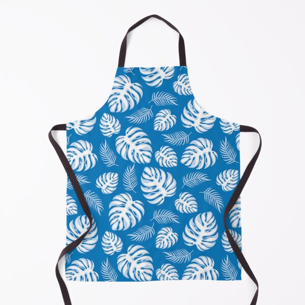 Item preview, Tropical Plants Leaf On Blue Background designed and sold by TheCatmeow2000.