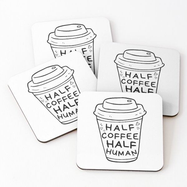 Item preview, Half Human Half Coffee Women Coffee lover mom designed and sold by MouDantArts.