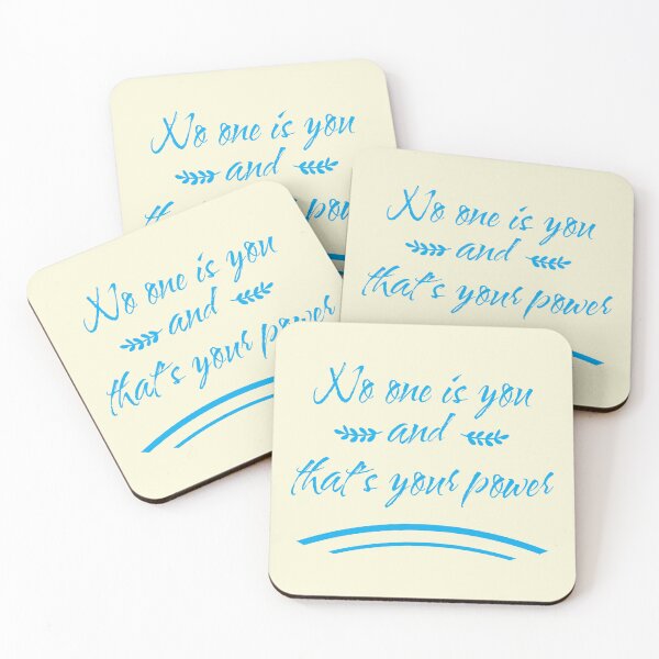 Item preview, No one is you and that is your power, Motivational quotes, positive words and inspirational sayings for encouraging to do the best in your life. designed and sold by Quotesgallery.