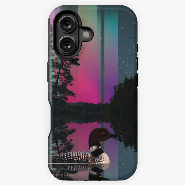 Lake Lights and a Loon iPhone Tough Case