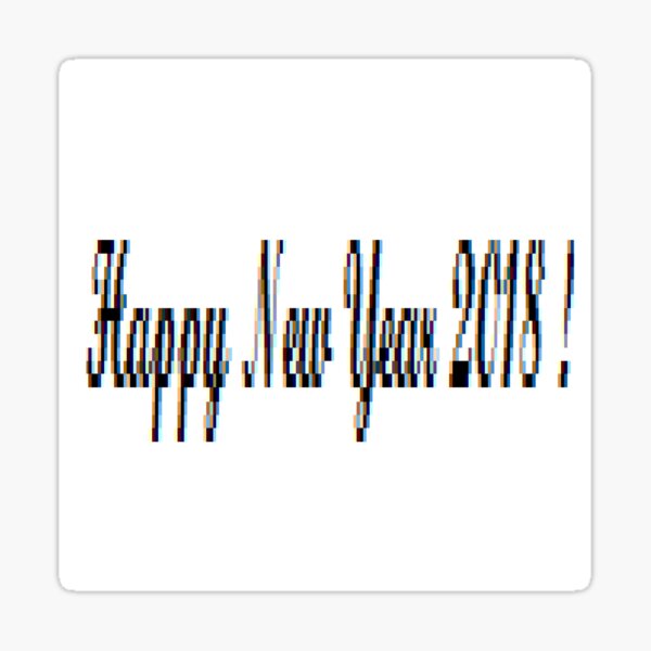 Happy New Year 2018 !   Sticker