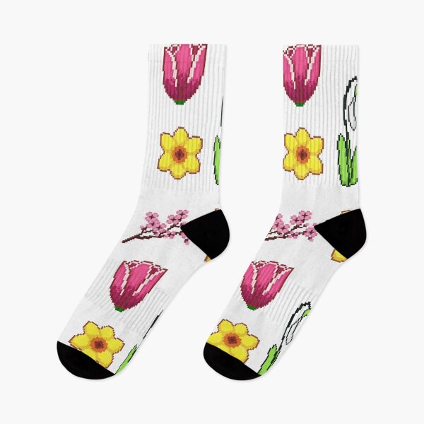 Item preview, Spring Flowers Pixel Art Set designed and sold by Pixelification.
