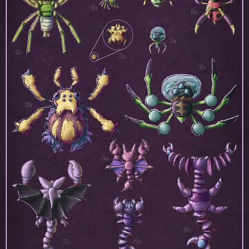 Artwork thumbnail, Pocket Arachnida by Daniel Swain Creations
