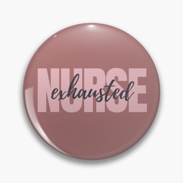 Item preview, Exhausted Nurse | Tired Nurses | Nurse Typographic | Nursing Problems designed and sold by DesignsRN.