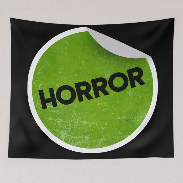 Item preview, Horror VHS sticker designed and sold by VhsNeverDie.