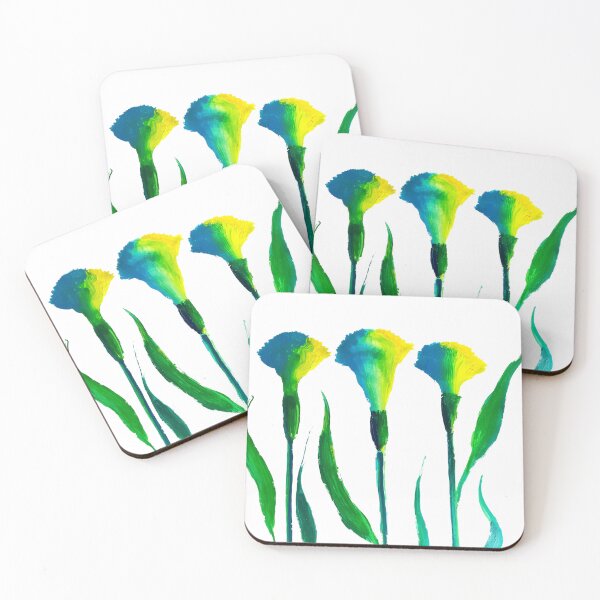 Item preview, Floral blue yellow designed and sold by CarlosFrancart.