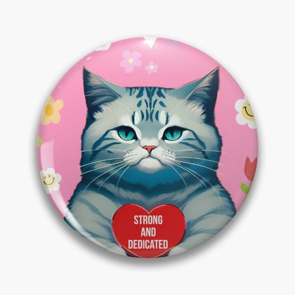 Item preview, sad strong and dedicated cat sticker designed and sold by FRH Design ⭐⭐⭐⭐⭐.