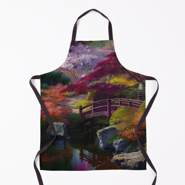 Item preview, Japanese Garden with Bridge designed and sold by BeachBumPics.