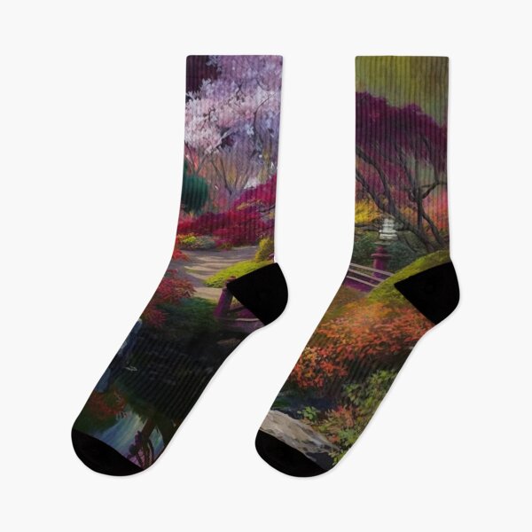 Item preview, Japanese Garden with Bridge designed and sold by BeachBumPics.