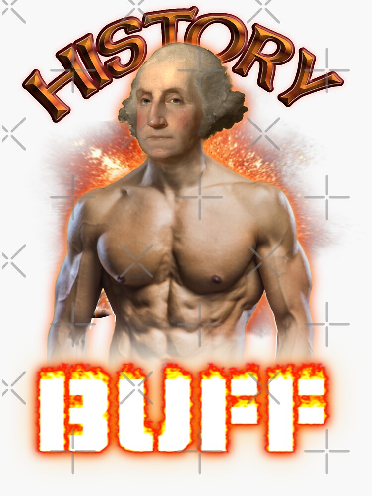 "History Buff Washington" Sticker for Sale by snazzyseagull