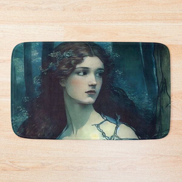 Item preview, Damsel Agnes Touched By A Dragon Pre Raphaelite Inspired Medieval Maiden  designed and sold by CGSGraphics.
