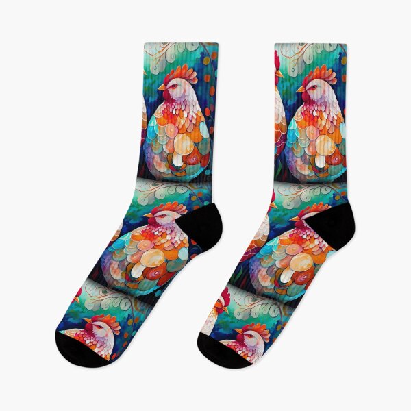 Item preview, Handsome Rooster and Beautiful Hen in their magical garden designed and sold by Orianah.