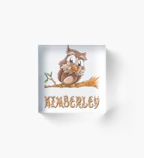Kimberley Owl Acrylic Block