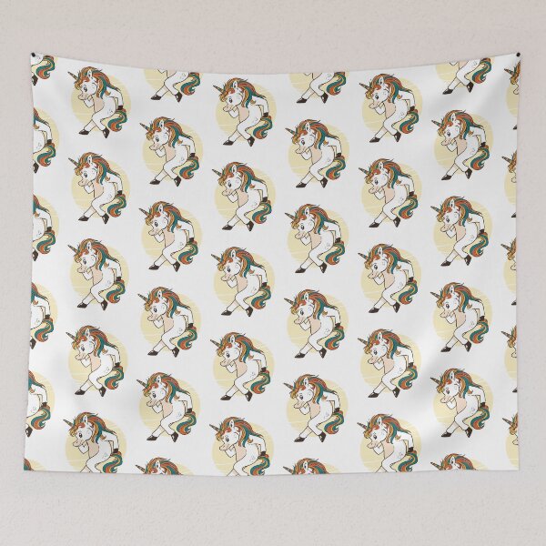 Item preview, Moon Walking Unicorn Yellow Sunset designed and sold by GulQari.