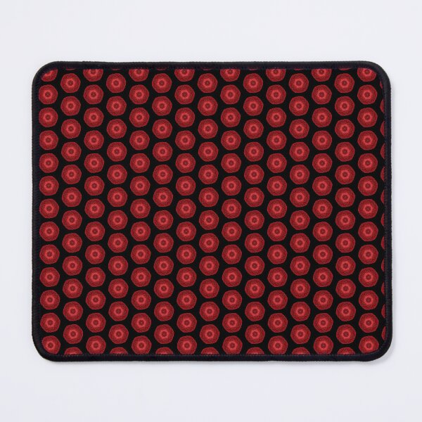 Item preview, Red Rose Flower on Black Background Design Floral Mandala designed and sold by kattakitty.