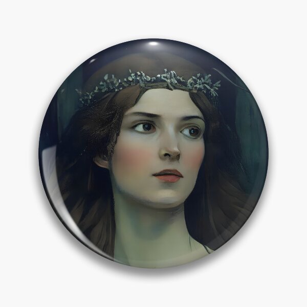 Item preview, Damsel Elaine Touched By Love Pre Raphaelite Inspired Medieval Maiden  designed and sold by CGSGraphics.
