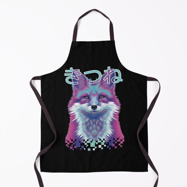Artikelvorschau, Fuchs Gesicht Punk digitales Pixel japanische Street Style Neon Nachtlichtfarbe entworfen und verkauft von SetthaSK.