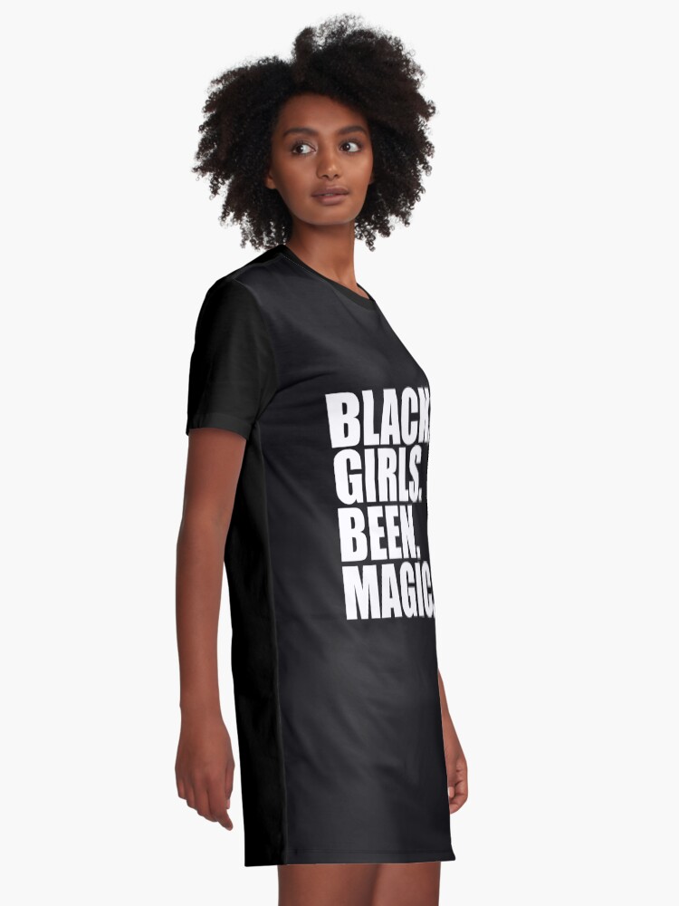 black girl magic t shirt dress