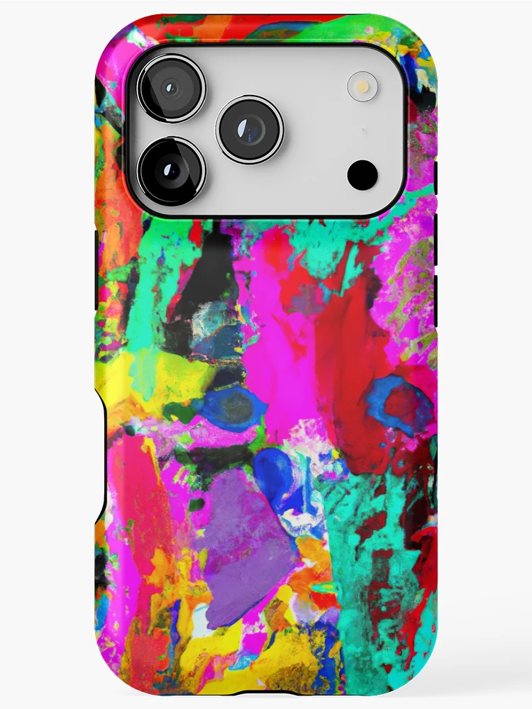 Thumbnail 1 of 4, iPhone Case, Multicolor Abstract Expression Pattern designed and sold by inquestyle.
