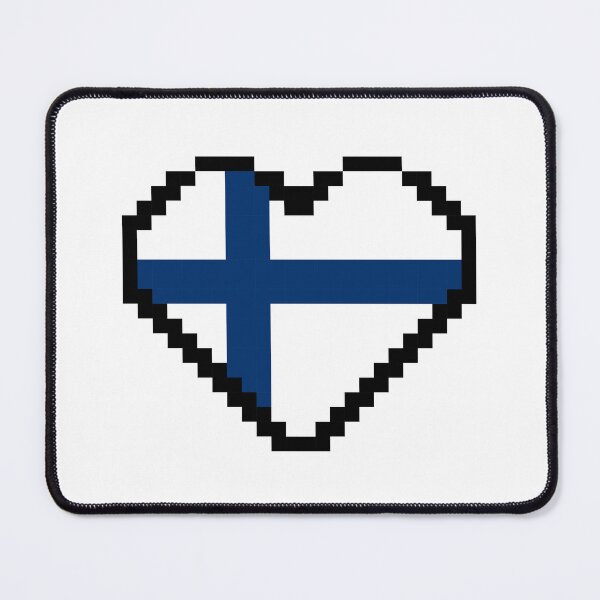 Item preview, Finland Flag Pixel Art, Finnish flag pixel art designed and sold by mrsupicku.