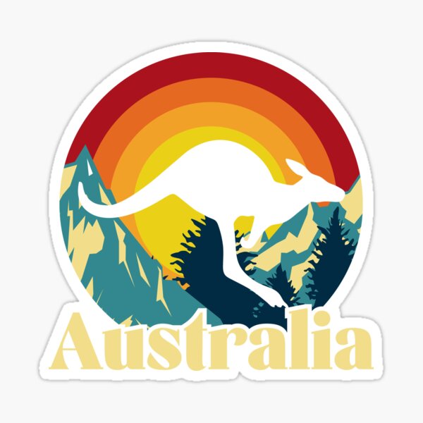 Item preview, Australia Retro Kangaroo designed and sold by Huaguainders.