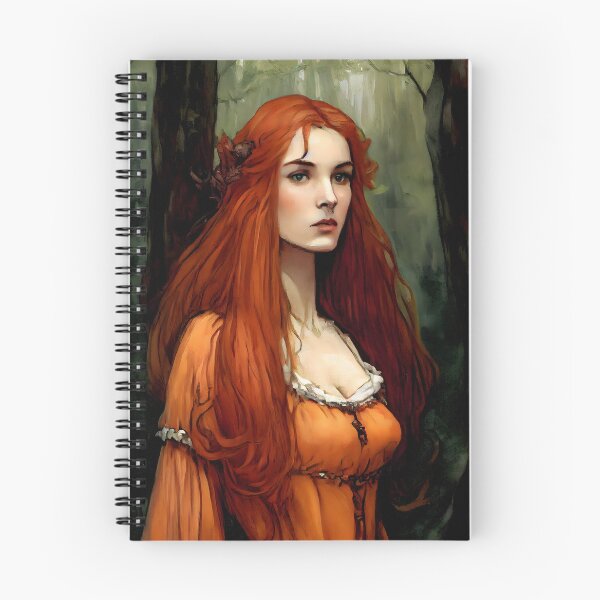 Artikelvorschau, Maid Emma berührt von Neid Pre Raphaelite inspirierte mittelalterliche Jungfrau entworfen und verkauft von CGSGraphics.