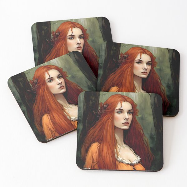 Item preview, Damsel Emma Touched By Envy Pre Raphaelite Inspired Medieval Maiden  designed and sold by CGSGraphics.