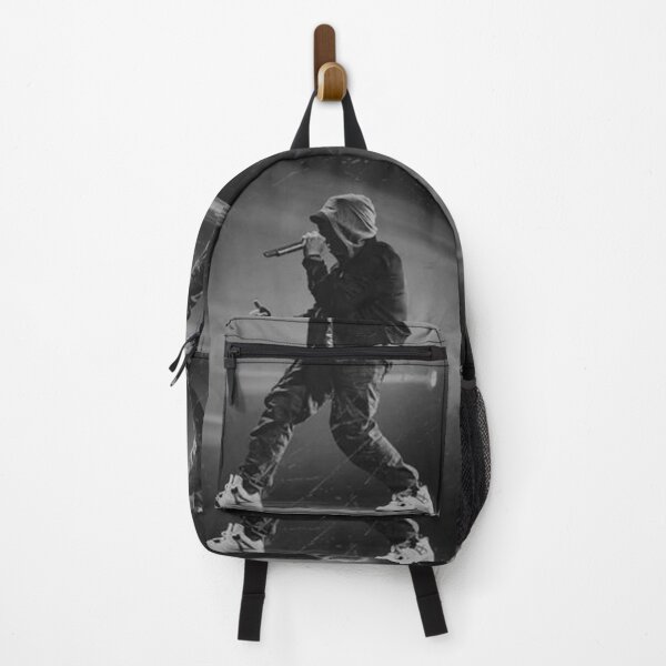 Eminem Backpack Students School Bag USB Travel Bag Shouder Bag Laptop  Ruckpacks