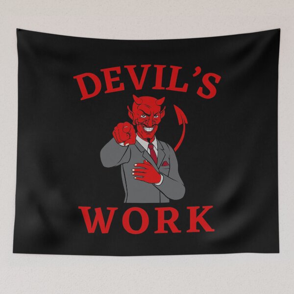 Item preview, Devil's Work Dark and Edgy for Rebels and Outcasts designed and sold by SimpliText.