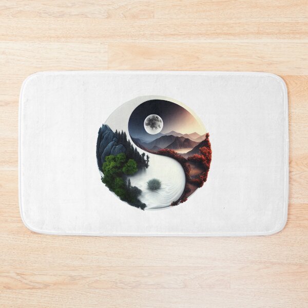 Item preview, Yin Yang Abstract Watercolor Artwork, Eastern Spiritual YinYang Prints designed and sold by SharpDream.