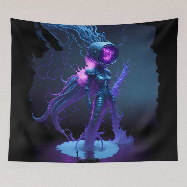 Item preview, Neon Space Heroine designed and sold by EssonDigital.