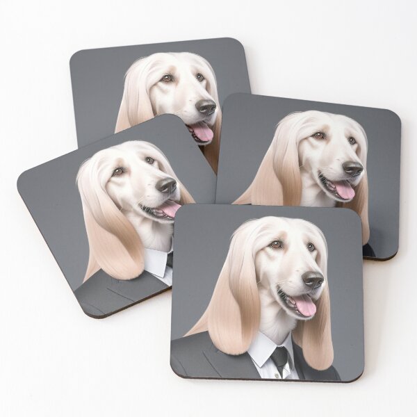 Item preview, Portrait of a dog in a Suit - Afghan Hund designed and sold by Damitan.