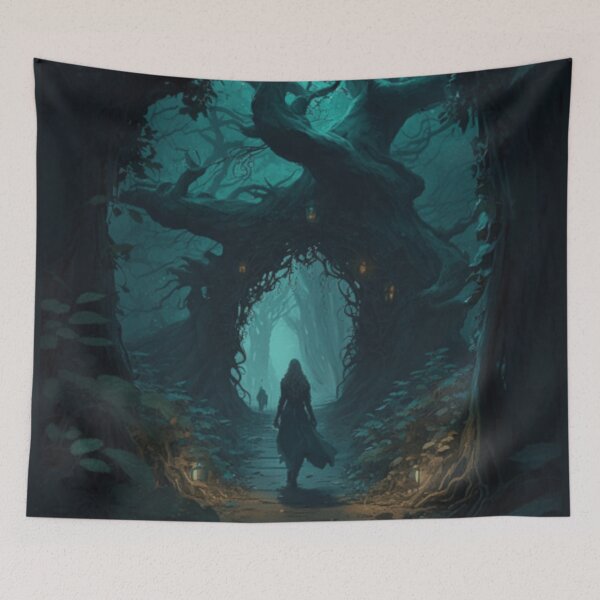 Item preview, Mysterious Forest - Fantasy Art designed and sold by FantasyFusion.