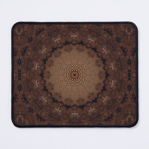 Item preview, Grunge Copper Striation Kaleidoscope Pattern 9 designed and sold by Swabcraft.