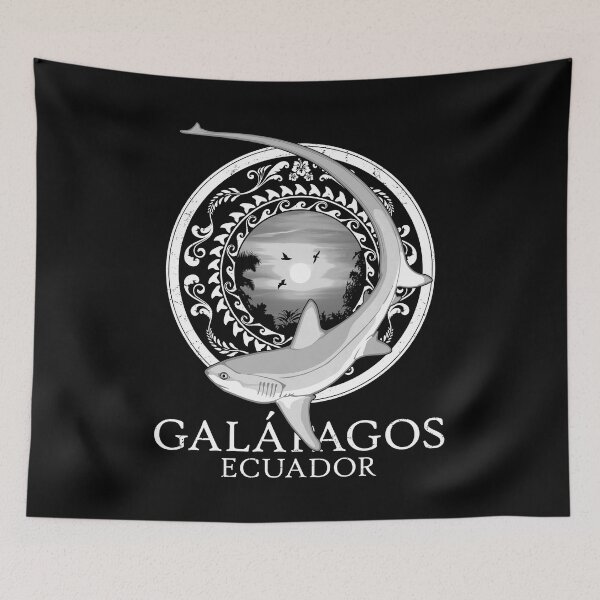Item preview, Thresher shark Galápagos Ecuador designed and sold by NicGrayGraphic.