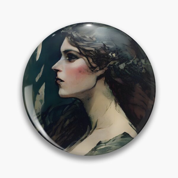 Item preview, Damsel Joan Touched By the Wild Pre Raphaelite Inspired Medieval Maiden  designed and sold by CGSGraphics.