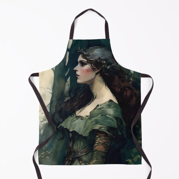 Item preview, Damsel Joan Touched By the Wild Pre Raphaelite Inspired Medieval Maiden  designed and sold by CGSGraphics.
