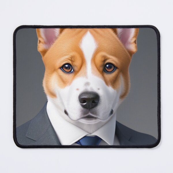 Item preview, Portrait of a dog in a Suit - Basenji designed and sold by Damitan.