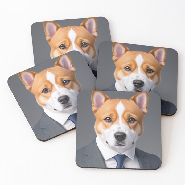 Item preview, Portrait of a dog in a Suit - Basenji designed and sold by Damitan.