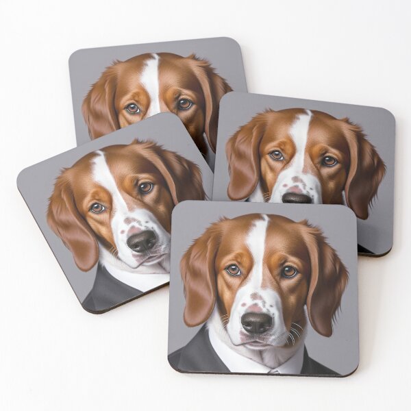 Item preview, Portrait of a dog in a Suit - Brittany designed and sold by Damitan.