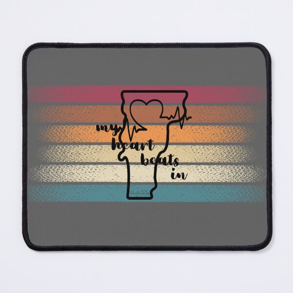 Item preview, My heart beats in Vermont designed and sold by HooYooTeeTees.