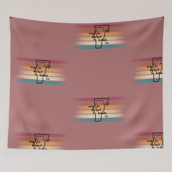 Item preview, My heart beats in Vermont designed and sold by HooYooTeeTees.