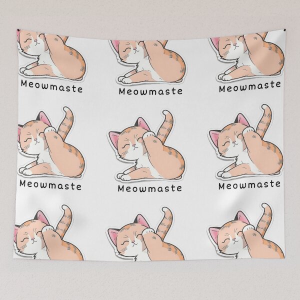 Item preview, Meowmaste, Cute Yoga Cat Baby designed and sold by VisualVibesVV.