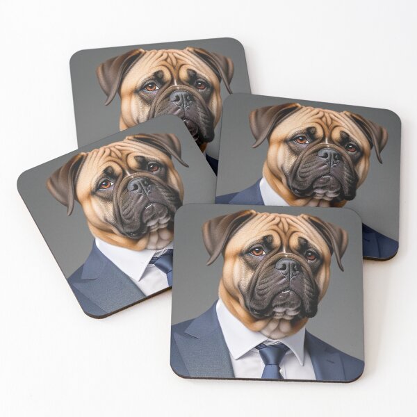 Item preview, Portrait of a dog in a Suit - Bullmastiff designed and sold by Damitan.