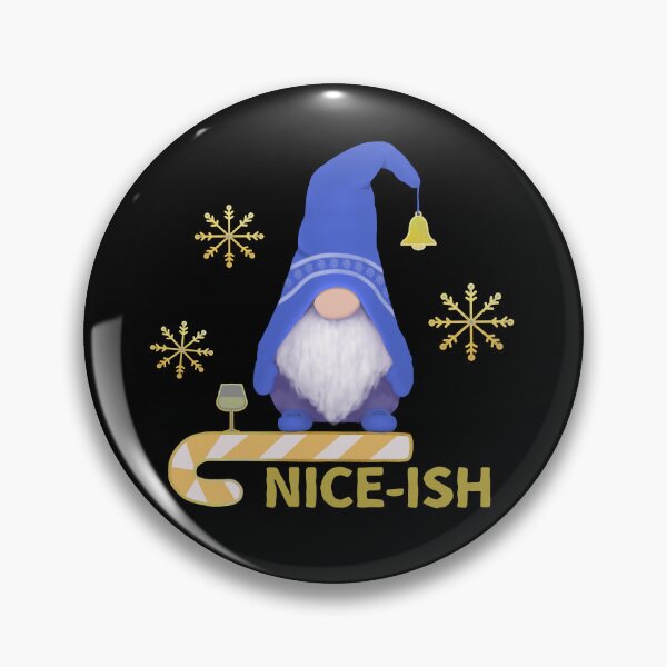 Item preview, Niceish Nice Naughty List Gnome Drawing - Merry Christmas Funny Gnome Naughty List designed and sold by ViewerEqualsPhoton.