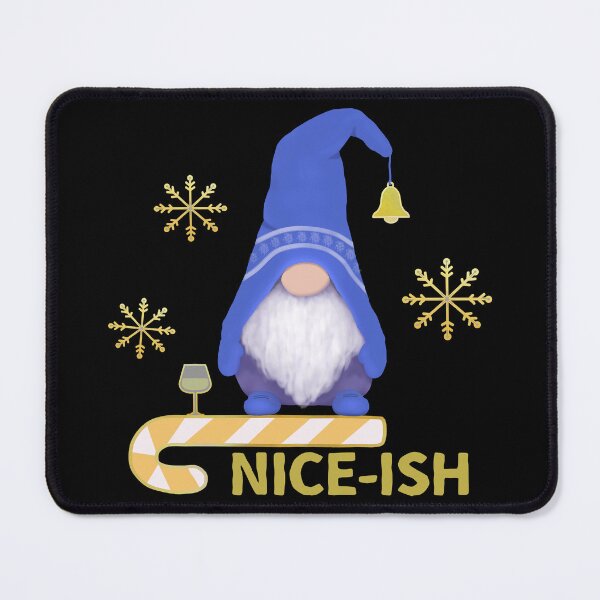 Item preview, Niceish Nice Naughty List Gnome Drawing - Merry Christmas Funny Gnome Naughty List designed and sold by ViewerEqualsPhoton.