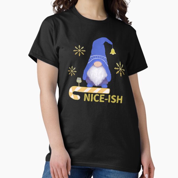 Item preview, Niceish Nice Naughty List Gnome Drawing - Merry Christmas Funny Gnome Naughty List designed and sold by ViewerEqualsPhoton.