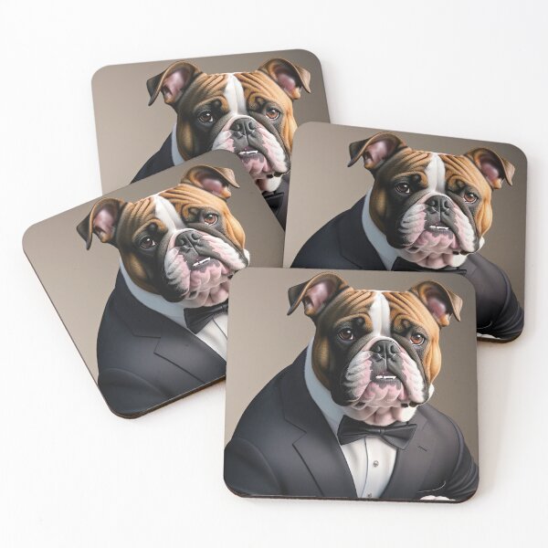 Item preview, Portrait of a dog in a Suit - Bulldog designed and sold by Damitan.